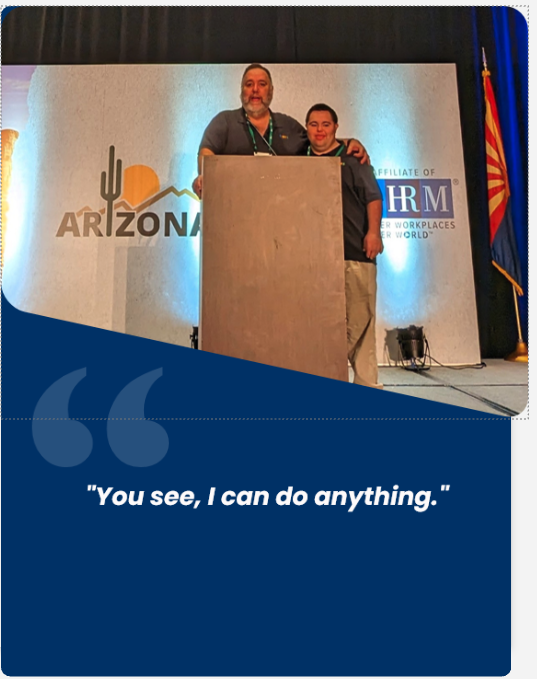 John and Mark speaking, illustrating their quotes