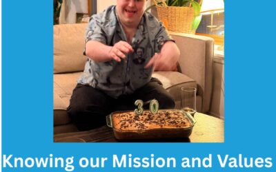 John with his birthday cake